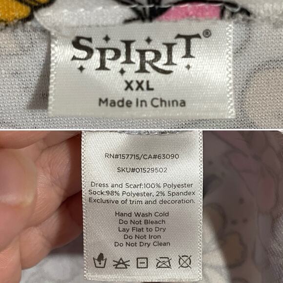 Spirit Halloween Floral Muumuu Grandma Costume XXL Nana Granny Grandmother - Picture 2 of 6